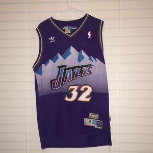 Utah Jazz Vintage Karl Malone Basketball Jersey